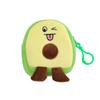 Criativo cartoon tridimensional abacate moeda bolsa estudante bonito moeda pingente saco menina fones de ouvido cartão de armazenamento saco