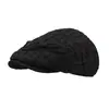 Gorro Boina Plisado Cuadros Lazo Dulce Lindo para Mujer Primavera Otoño Versátil Adelgaza el Rostro Artístico Fresco Gorra Delantera