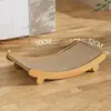 Cama de gato caranguejo, tábua de arranhar para gatos, corda de cânhamo, ninho de gato integrado, poltrona reclinável grande para gatos, resistente ao desgaste, sem sucata, com garras, sofá para gatos