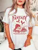 Camiseta Gráfica para Leitoras de Fantasia Casual com Gola Redonda Manga Curta e Leve Elasticidade Amantes de Livros Casual
