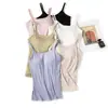 Camisole de Algodão Peça Única com Bojos Embutidos para Primavera e Verão, Anti-Exposição, Corte Justo, Roupa Íntima Confortável para Camada Base