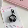 Chaveiro Pingente Minimalista Doce Legal 3D para Fone de Ouvido Estilo Cool Criativo Acessório de Bolsa para Fone de Ouvido Presente para Melhor Amigo