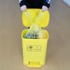 Bolsa Grande para Residuos Médicos Residuos Médicos Bolsa de Plástico Amarilla Engrosada Boca Plana Portátil Uso en Clínica