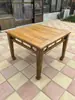 Mesa de Chá de Madeira de Olmo Velha Mesa de Chá Retrô Estilo Chinês Mesa Ferradura Mesa de Jantar Longa de Madeira Maciça e Cadeiras B&B Zen Mesa Oito Imortais Fixa