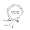 Pulseira Branca de Cristal Transparente Simples, Fashion, de Luxo Leve, Alto Padrão, Design de Nicho Elegante, Pulseira da Moda Tendência para Mulheres