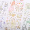 Pegatinas de cristal artísticas 3D de temática de bosque para manualidades infantiles, pegatinas de recompensa y decoración para ordenadores y teléfonos móviles