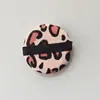 Esponja de Pó Triangular Estampa de Leopardo, Pó Solto de Veludo Cristalino, Pó Aéreo, Esponja de Maquiagem com Veludo Flocado, Esponja de Pó Finalizador, Disponível para Envio Internacional