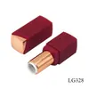 Tubo de lápiz labial cosmético cuadrado al por mayor de fábrica, soporte de impresión de pintura de goma, carcasa de plástico, tubo de bálsamo labial, material de embalaje