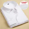 Suministro directo de fábrica 2023 nueva ropa para hombre manga larga ropa de negocios color liso fina ajustada camisa