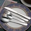 Serie Baishida 1010 Cuchillo y Tenedor para Comida Occidental Acero Inoxidable Vajilla Cuchillo para Bistec Cuchara de Mesa Tenedor de Mesa Cucharilla de Té Juego de Cuatro Piezas