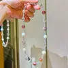 Collar de Plata 925 de Alta Calidad con Diseño de Cristal Blanco Natural, Perla de Agua Dulce, Oro Negro, Super Siete, Cristal de Fresa, Cadena para Clavícula