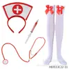 Accesorios de Disfraz de Halloween Disfraz de Doctor Artificial Cosplay Accesorios de Enfermera Fiesta de Bar Uniforme de Enfermera