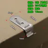 Hebilla gancho de resorte de acero inoxidable gancho doblado a 90 grados hebilla de caja cierre a presión hebilla de cuerpo de caja gancho para caja de madera acero inoxidable