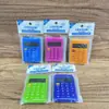 Mini Computadora Colorida Simple, Calculadora Cuadrada Pequeña Multifuncional, Calculadora Precisa para Estudiantes, Portátil y Adecuada como Premio