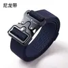 Suministro Directo de Fábrica Cinturón Táctico para Hombre Cinturón de Lona de Nylon para Hombre con Hebilla Automática Cinturón para Pantalones Deportivos de Entrenamiento Militar al Aire Libre
