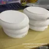 Esponja de baño ovalada de EVA pulida color blanco algodón de baño poroso ovalado esponja de baño pva