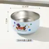 Aço Inoxidável 316 Grau Alimentício Tigela Infantil Camada Dupla Desenho Animado Suplemento Alimentar Tigela Pequena Utensílios de Mesa Tigela Fofa para Bebê Comer