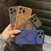 Funda magnética semitransparente mate para teléfono, simple y práctica, adecuada para Apple 17 Pro Max, con una sensación similar a la piel, y recortes precisos para el iPhone 18, carcasa dura