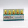 Conjunto de cinco velas pequenas chamas - Douyin Spark - Vela de aniversário mais vendida - Decoração de bolo de aniversário - Presente