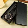 Caja de reloj universal larga negra, suministro de fabricantes, venta al por mayor, caja de embalaje de reloj, caja de regalo, personalización de caja de reloj OEM