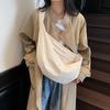 Bolso de lona estilo coreano para mujer, bandolera de nailon, estilo retro, de gran capacidad, informal, moderno, para hombro.