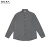 Elegante Chaqueta Camisa Casual de Manga Larga para Hombre con Cuello Alto, Rayas Texturizadas, Nueva Talla Grande Otoño 2026