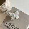 Presilha Pequena de Borboleta em Acetato Iridescente Estilo Francês, Nova Presilha Lateral de Alta Qualidade, Elegante Presilha para Franja, Acessório de Cabelo Presilha Bico de Pato