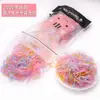 Diadema para niña, banda de goma para el cabello, desechable, negra, gruesa, sin cabello
