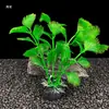 Decoração para Aquário Plantas Aquáticas de Plástico, Plantas Artificiais, Decoração de Micro-Paisagem Suculenta, Flores Artificiais, Pequenos Enfeites de Plantas Aquáticas