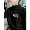 Y2070# Camiseta Básica Masculina Outono/Inverno Coringa Gola Redonda Roupas de Outono Roupa Externa de Veludo Alemão Estilo Ocidental Aquecimento Interno Infantil Lazer