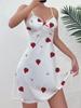 Camisón de encaje sexy europeo y americano de alta calidad, nuevo, con tirantes, puro deseo, tentación, sin espalda, vestido privado