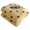 Manta cálida estilo coreano de lunares de forro polar para otoño e invierno, manta decorativa casual de forro polar coral, chal bonito, manta para sofá