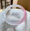 Polvo Gradiente de Hielo 8m Pulsera Redonda de Calcedonia Mitad Montaña y Mitad Agua Polvo de Tulipán Ágata Pulsera de Jade para Mujer Joyería