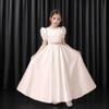 Vestido Blanco para Coro de Niñas, Vestido Largo Delgado de Princesa para Piano, Vestido Pequeño para Presentador, Vestido para Interpretación de Violín