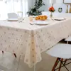 Toalha de Mesa Descartável Retangular Plástico Plástico Toalha de Mesa de Centro Sala de Estar Toalha de Mesa Doméstica Pvc Toalha de Mesa Impermeável, Anti-Escaldante e à Prova de Óleo