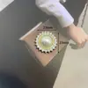 Acessórios vintage de liga de diamante e pérola Joias barrocas Grampo de cabelo DIY Botão Buraco Material para sapatos Decoração com clipe de garra