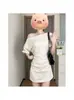 Vestido corto blanco de una sola manga, ajustado, línea A, para mujer, cintura ceñida, muy favorecedor, ceñido al cuerpo, verano