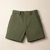 Shorts de verão masculinos casuais estilo americano, finos, slim fit, elásticos, de comprimento 3/4, shorts de praia modernos para homens