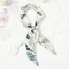 Pañuelo de seda estilo chino pintado a mano original, corbata pequeña larga para mujer, bolsa, cinta de doble capa, cinta, diadema, bufanda fina decorativa estrecha