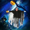 Decoración de Halloween fantasma colgante control por voz fantasma luminoso eléctrico llamado fantasma grande de acción grande cámara de fantasma accesorios de diseño para fiestas