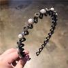 Diadema para el cabello clip femenino coreano simple pedrería ciruela onda tarjeta para el cabello adulto lavado presión cabello banda antideslizante horquilla dentada aro para la cabeza