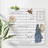 Tablero decorativo perforado para entrada de casa, panel divisor sin taladro para oficina, estante de exhibición de almacenamiento DIY para cocina y baño