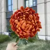 Ramo Único de Crisântemo Rico Flor Artificial Casamento Casa Decoração Suave Flor Artificial Atacado