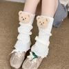 Meias de Cano Médio Outono e Inverno, Polainas Lolita, Meias Fofas, Meias 3D com Personagem de Desenho Animado Infantil, Meias Infantis para Meninas Primavera e Outono