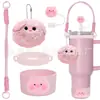 Accesorios Decorativos Stanley Correa de Mano de Cuerda Trenzada Estuche para Labial Llavero Duende Briqueta Funda de Silicona Antideslizante para Taza