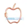 Acessórios para joias DIY mosquetão de parafuso micro-incrustado de cobre puro fivela ajustável para pulseira e colar