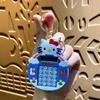 Pingente Chaveiro Mini Computador Desenho Animado, Presente de Recompensa para Aluno do Ensino Fundamental, Calculadora Pequeno Presente Exquisito para Chave de Carro