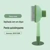 Pente para Animais de Estimação, Pressão com um Clique para Remover Pelos Soltos, Pente para Remoção de Pelos, Pente para Remoção de Pelos de Cães e Gatos, Pente Especial para Gatos, Suprimentos para Animais de Estimação