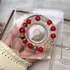 Pulsera Natural Dorada Ojo de Tigre Roja Ágata Dorada Ojo de Tigre Pulsera de Transferencia de Carrera Mismo Estilo que Nezha al por Mayor