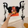 Nuevo Sombrero de Halloween: Diadema de Felpa Cabeza de Fantasma de Calabaza, Diseño Único y Exquisito, Disfraz de Cosplay, Accesorio Divertido para el Cabello para Mujeres